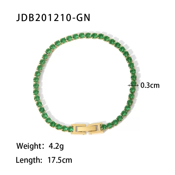 Fashion Charm Bracelet Crystal Zircon Jewelry for Women Adjustable Gold Color Bracelets Jewelry Gift - Image 2