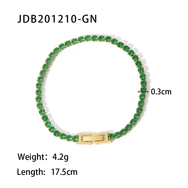 Fashion Charm Bracelet Crystal Zircon Jewelry for Women Adjustable Gold Color Bracelets Jewelry Gift - Image 2