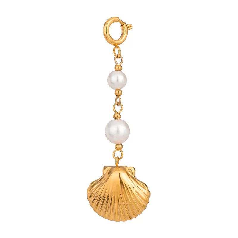 Summer Holiday DIY Bikini Charms Jewelry Stainless Steel Shell Boot Pendant Bag Hanger Shoe Hanger Handmade Accessories