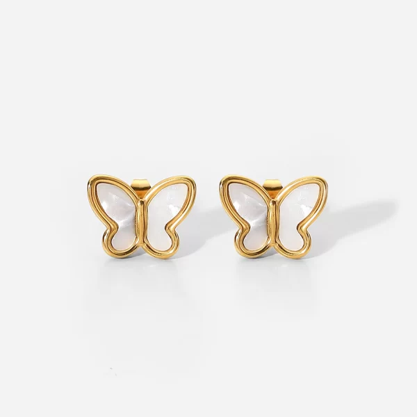 New Trend Geometric Butterfly Earrings Geometric 18K Gold Plated Earring for Women