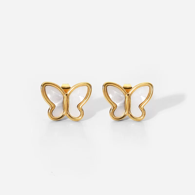 New Trend Geometric Butterfly Earrings Geometric 18K Gold Plated Earring for Women
