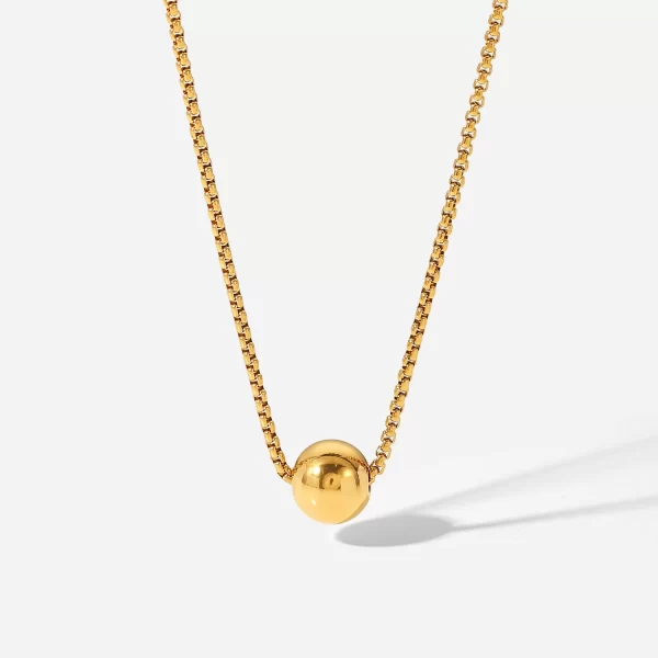 New Arrival 18K PVD Gold Plated Heart Pendant Choker Jewelry Party Stainless Steel Simple Smooth Heart Necklace for Girls - Image 5
