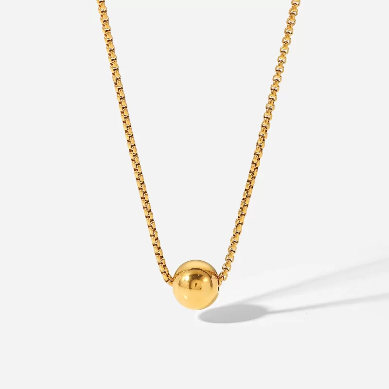 New Arrival 18K PVD Gold Plated Heart Pendant Choker Jewelry Party Stainless Steel Simple Smooth Heart Necklace for Girls - Image 5