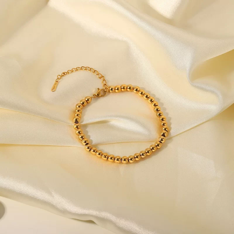 Bead Chain Metal Waterproof Bracelet - Image 3