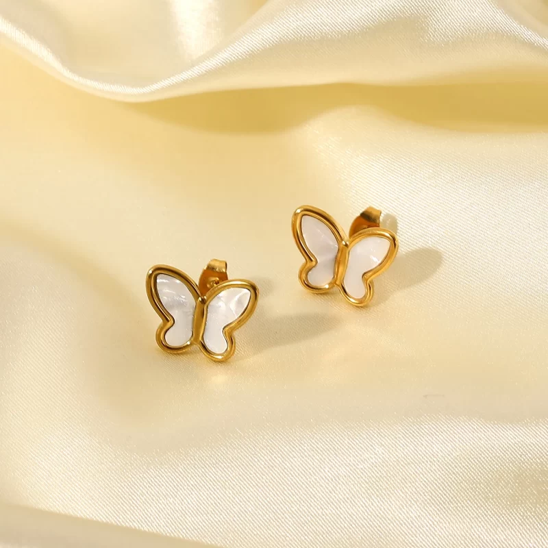 New Trend Geometric Butterfly Earrings Geometric 18K Gold Plated Earring for Women - Image 3
