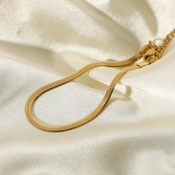 3MM Width Stainless Steel Snake Chain Bracelets For Women Punk Fashion Bracelets Female Summer Jewelry - Image 3