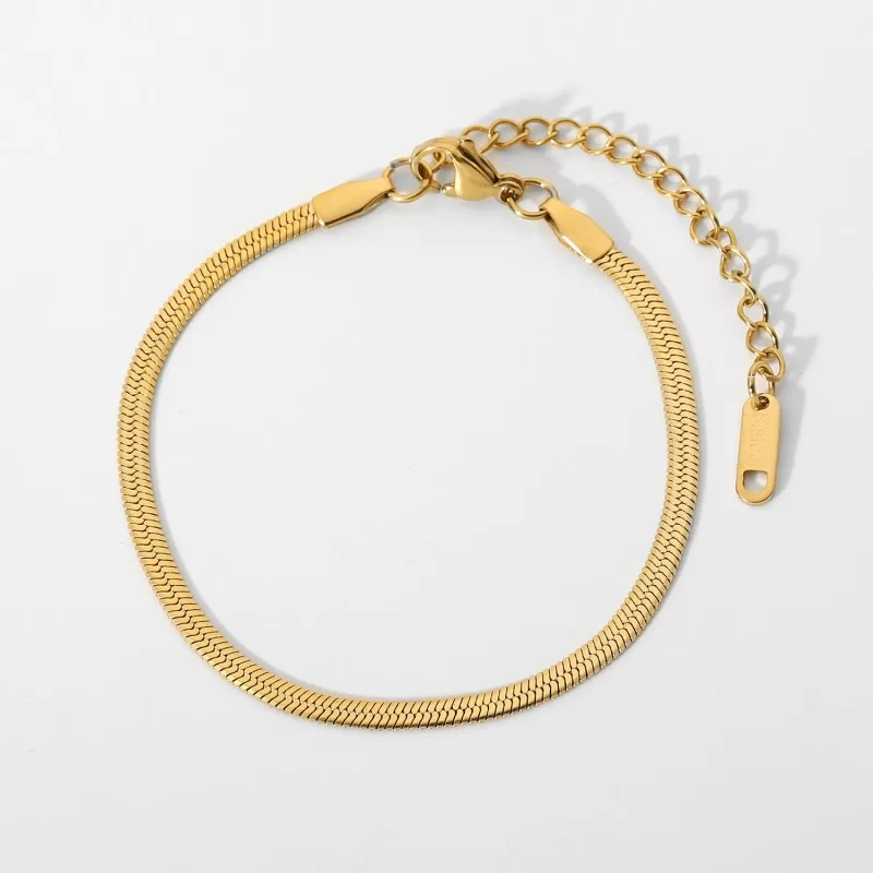3MM Width Stainless Steel Snake Chain Bracelets For Women Punk Fashion Bracelets Female Summer Jewelry