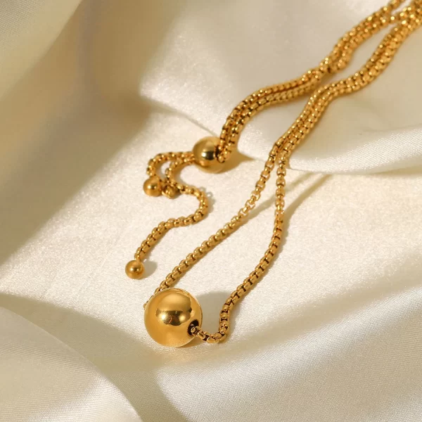 New Arrival 18K PVD Gold Plated Heart Pendant Choker Jewelry Party Stainless Steel Simple Smooth Heart Necklace for Girls - Image 4