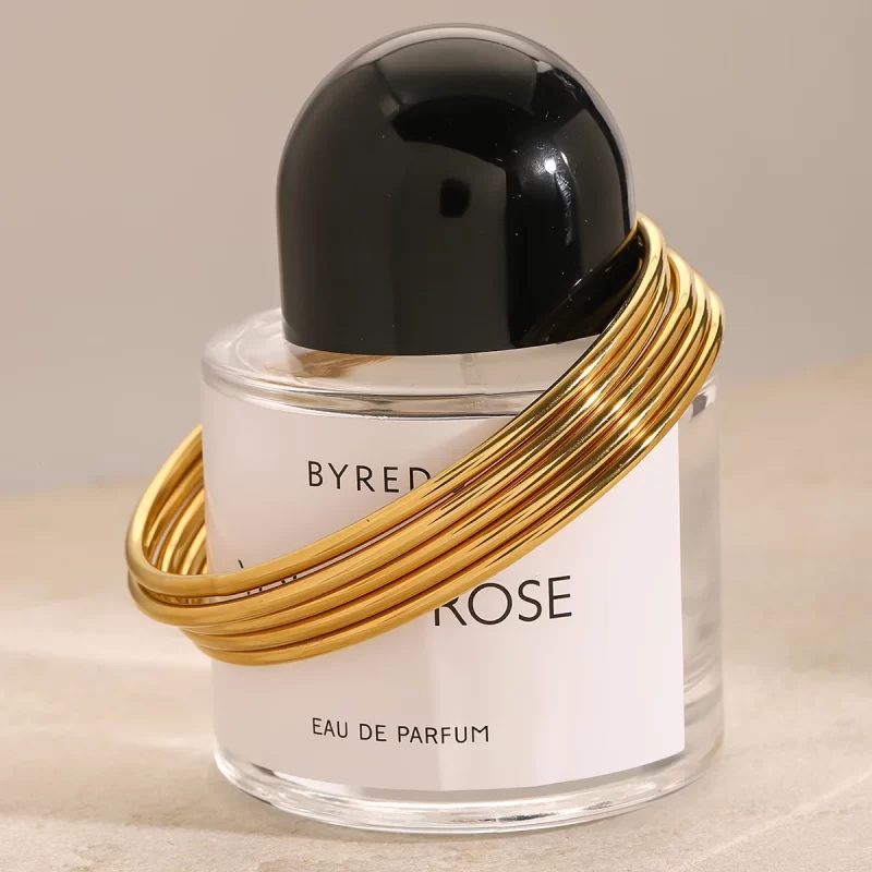 Minimalist Trendy Stainless Steel Gold Color Circle Bracelet Bangle For Women Waterproof Anti Allergic Jewelry - Image 4
