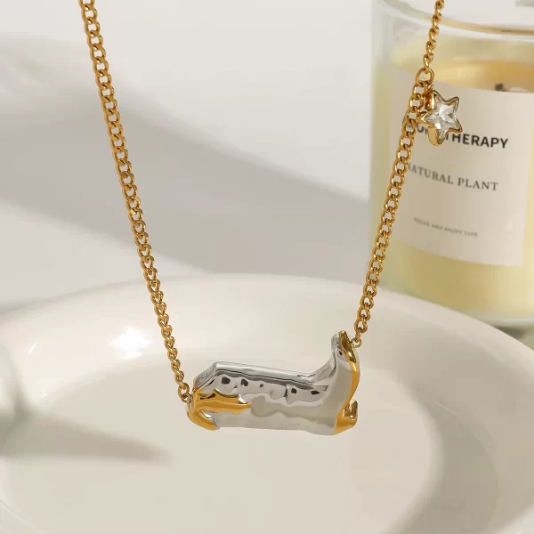 Youthway Exquisite Statement Stainless Steel Gold&Silver White Zircon Star Boots Pendant Necklace Earrings Trendy Lady Jewelry