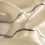 J&D Retro Waterproof Minimalist 4mm Dainty Blade Snake Chain Silver Plated Stainless Steel Chain Necklace