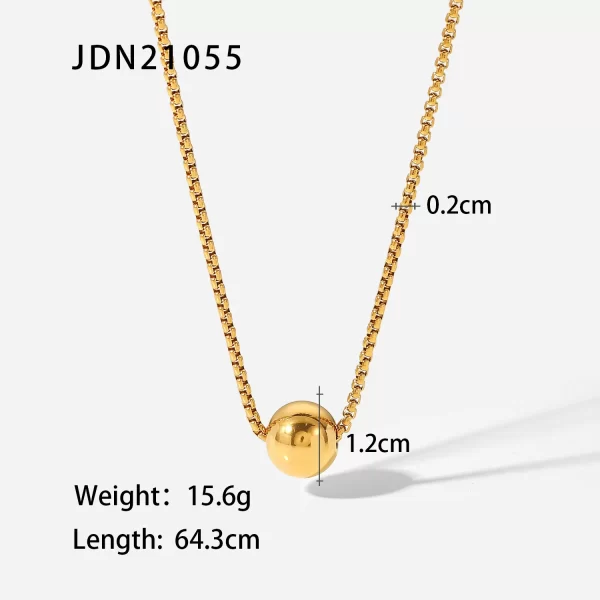 New Arrival 18K PVD Gold Plated Heart Pendant Choker Jewelry Party Stainless Steel Simple Smooth Heart Necklace for Girls - Image 6