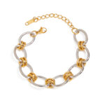 Minimalist Stainless Steel 18K Gold Plated Bracelet Jewelry Gift Thick Link Chain Handmade Choker Necklace