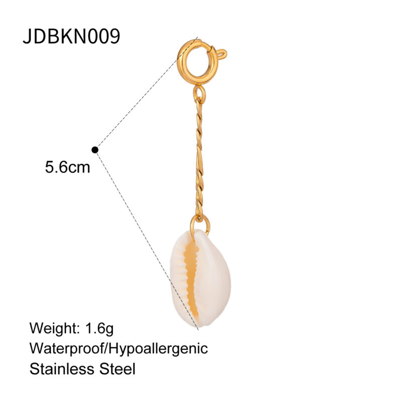 Summer Holiday DIY Bikini Charms Jewelry Stainless Steel Shell Boot Pendant Bag Hanger Shoe Hanger Handmade Accessories - Image 2