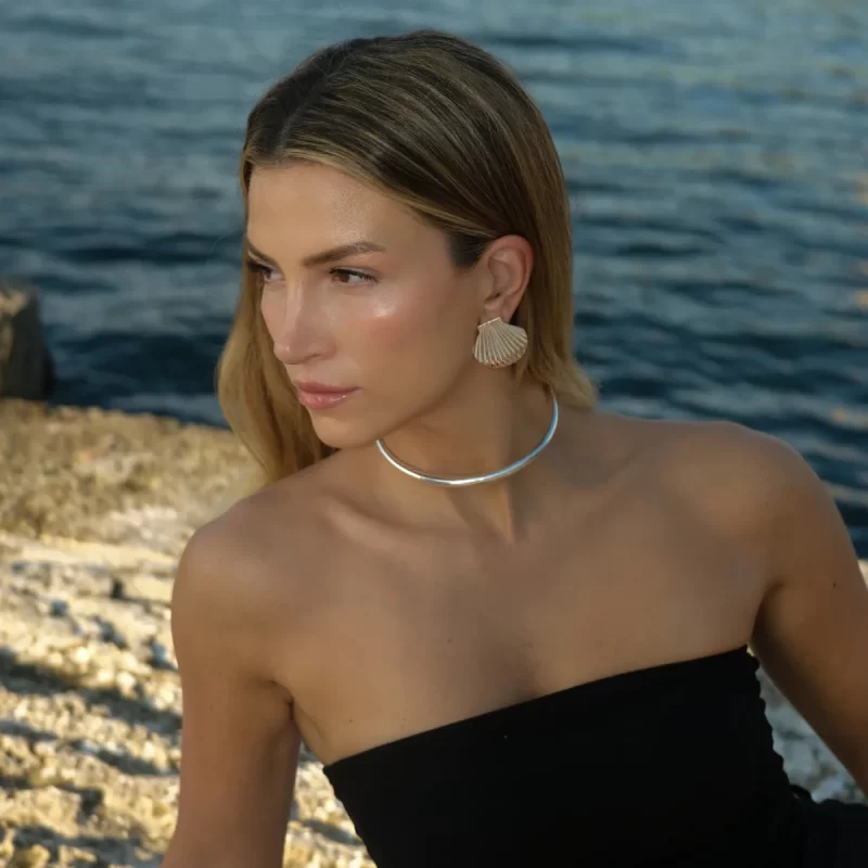 Youthway Metallic Stainless Steel Minimalist Glossy Necklace Fashion High Quality Jewelry for Women Party Gift 2024 - Image 3