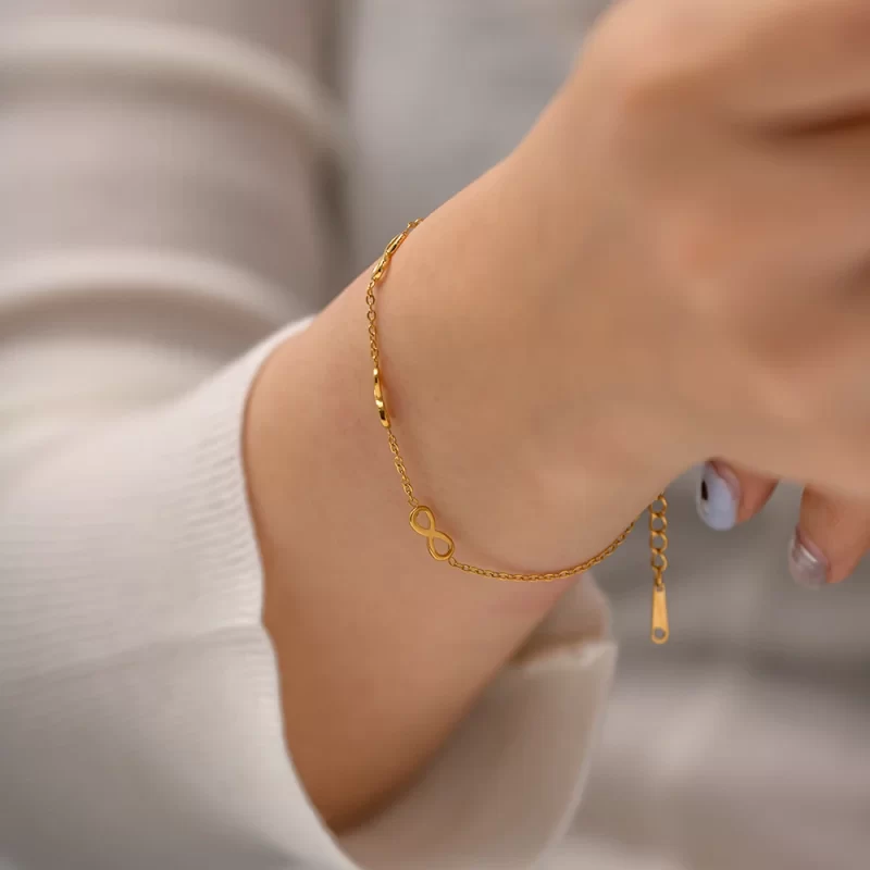 Waterproof 18K Gold Color Stainless Steel Bracelet Statement Fashion Personality Charm Jewelry Women - Image 3