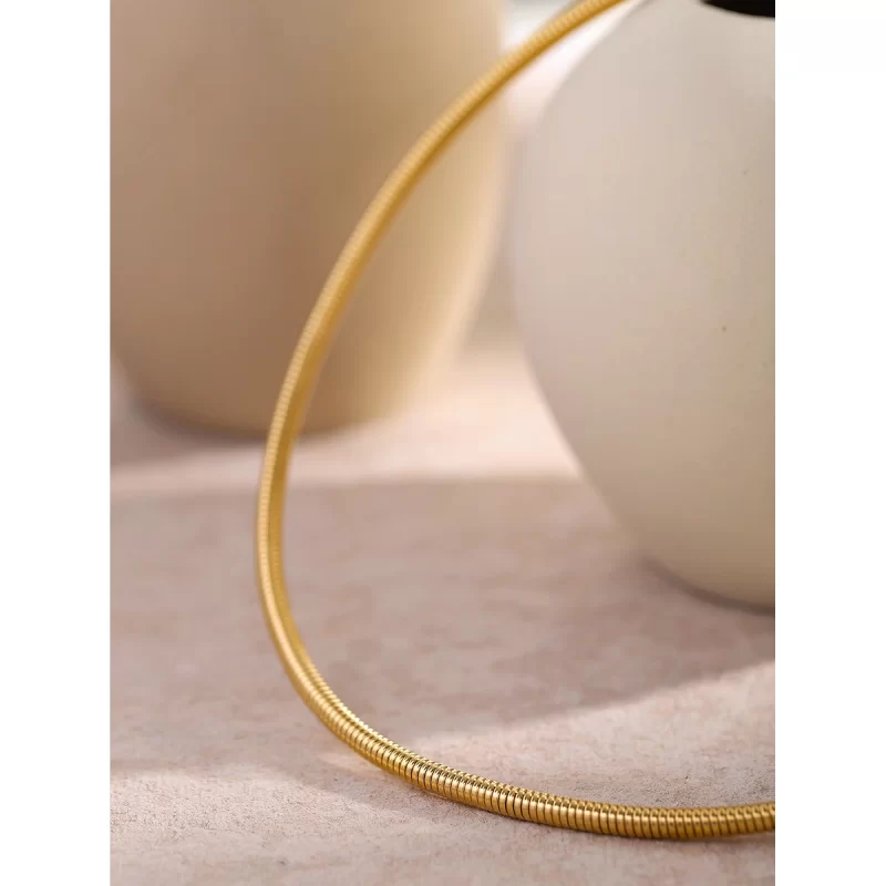 Youthway Stainless Steel Chain Necklace High Quality 18 K PVD Plated Golden Collar for Women Waterproof Trendy Jewelry Gift - Image 2