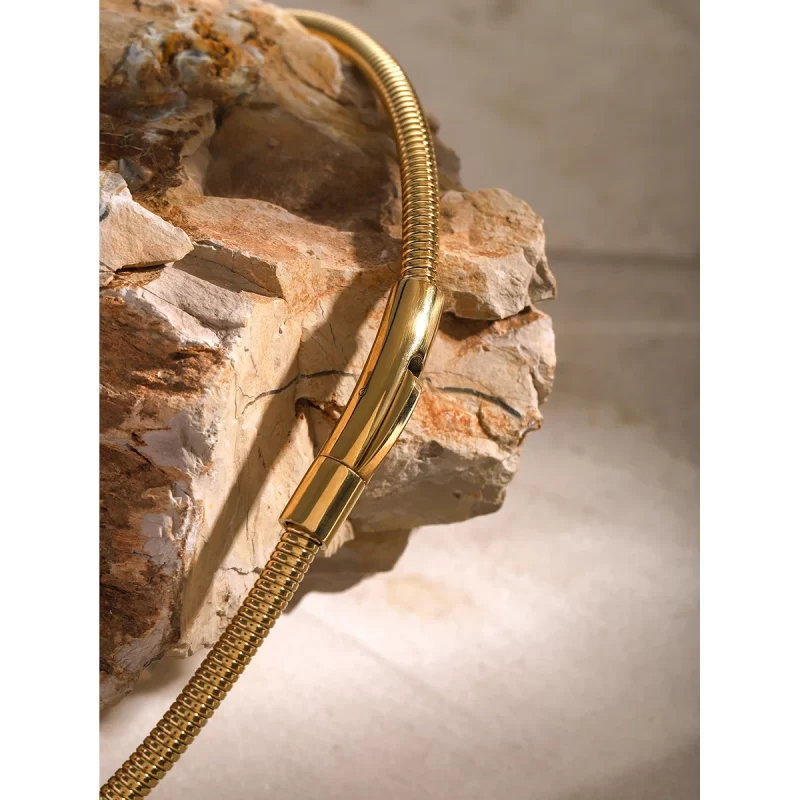 Youthway Stainless Steel Chain Necklace High Quality 18 K PVD Plated Golden Collar for Women Waterproof Trendy Jewelry Gift - Image 4