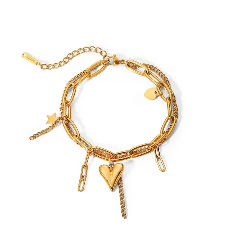 18K Plated Metal Daily Jewelry Gift