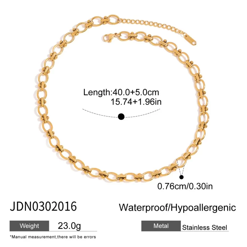 Youthway Necklace Match With Pendant Charms 18k Gold Color Plated Stainless Steel Metal Chain Necklace Set For Women Daily Wear - Image 6