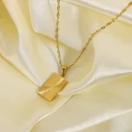 Sunburst Signet Pendant Necklace for Women 18k Gold Plated Stainless Steel Heart Butterfly Sunlight Disc Coin Choker Necklace