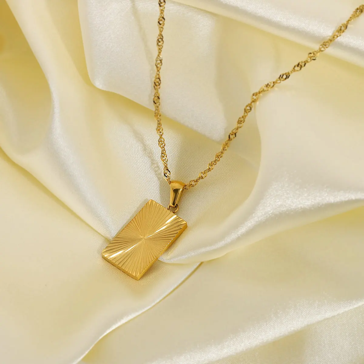 Sunburst Signet Pendant Necklace for Women 18k Gold Plated Stainless Steel Heart Butterfly Sunlight Disc Coin Choker Necklace
