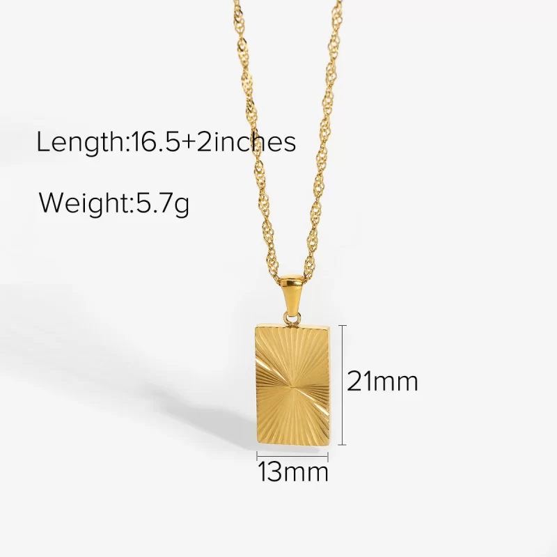 Sunburst Signet Pendant Necklace for Women 18k Gold Plated Stainless Steel Heart Butterfly Sunlight Disc Coin Choker Necklace - Image 6