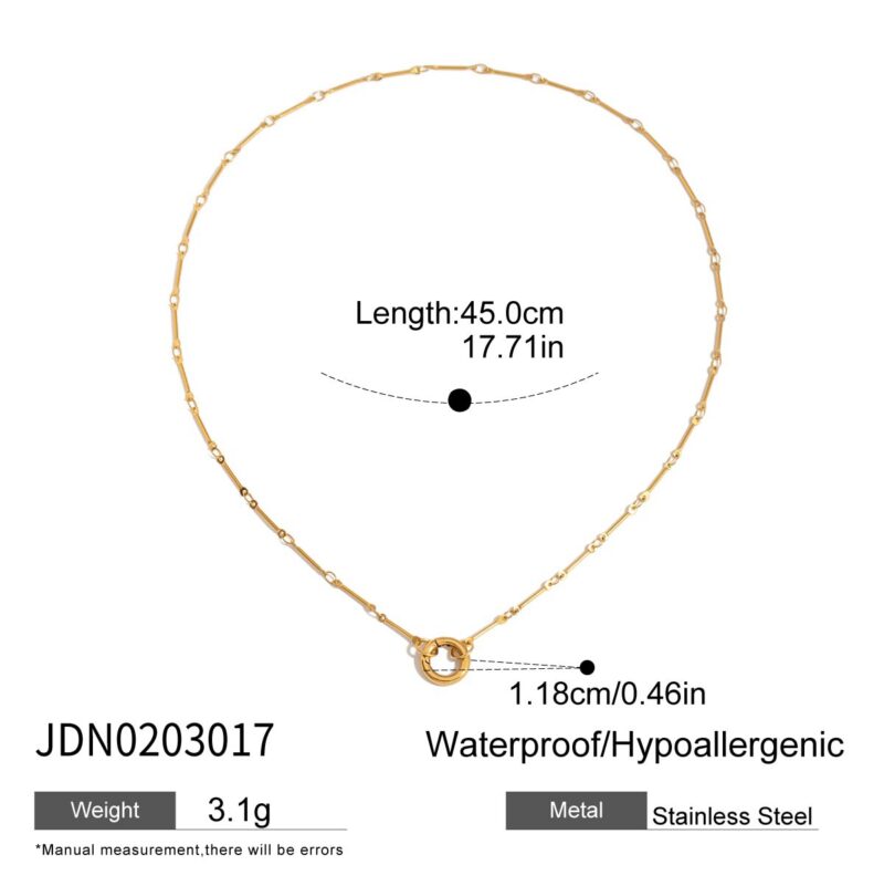 18k gold plate Stainless steel necklace - Image 5