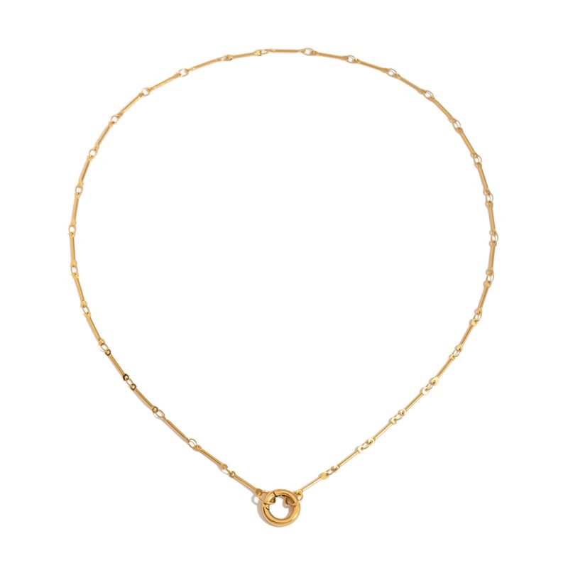 18k gold plate Stainless steel necklace