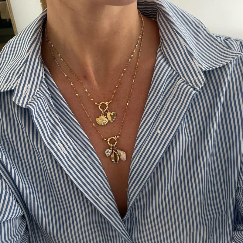 Women's Classic 18K Gold Stainless Steel Simple Chain Lobster Clasp Necklace 45CM - Image 5