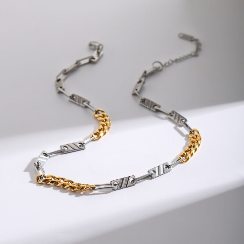 2025 New Creative Cuban Link Necklace for Women - Trendy Stainless Steel Chain, High-End Fashion Jewelry - Image 2