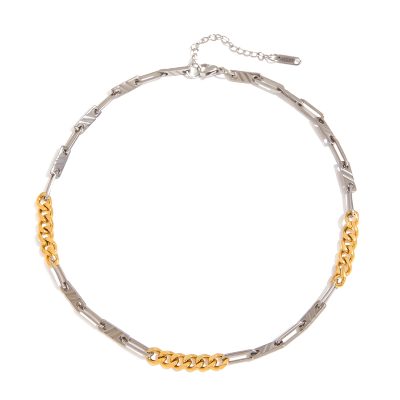 2025 New Creative Cuban Link Necklace for Women - Trendy Stainless Steel Chain, High-End Fashion Jewelry