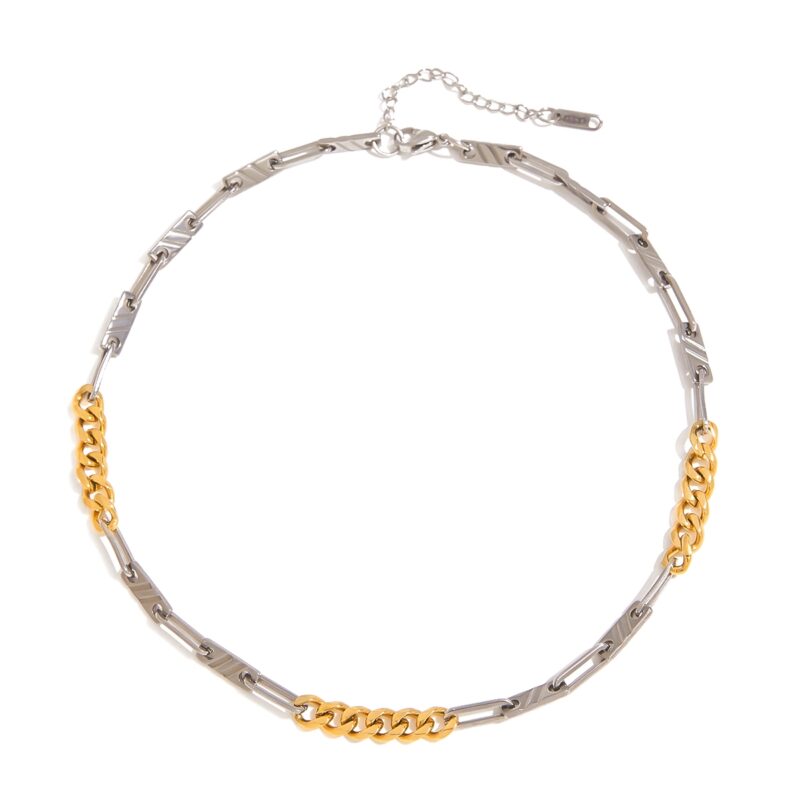 2025 New Creative Cuban Link Necklace for Women - Trendy Stainless Steel Chain, High-End Fashion Jewelry