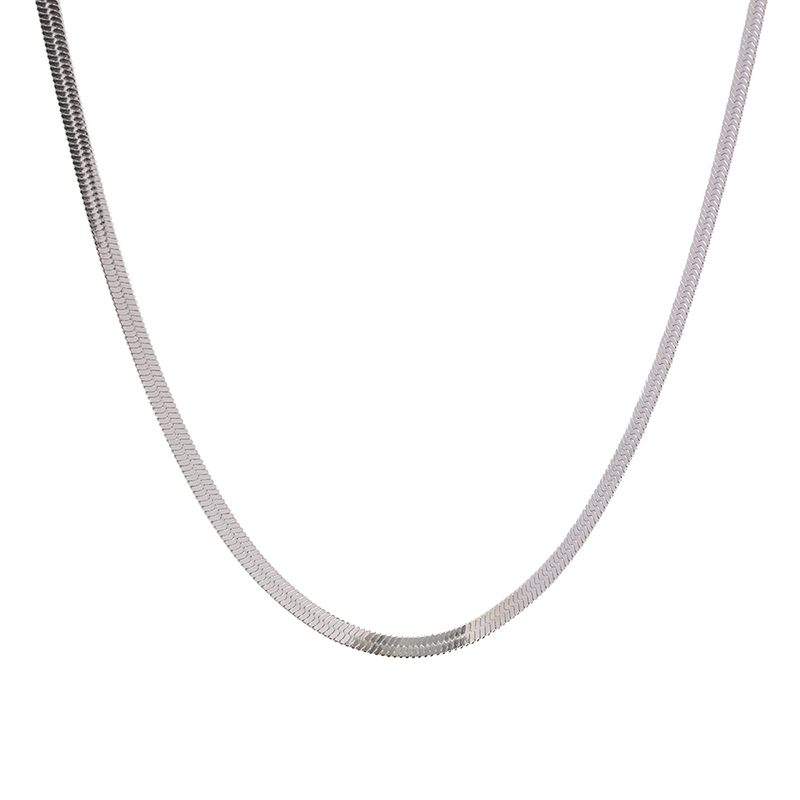 Youthway 4mm Wide Stainless Steel Basic Snake Chain 18K Gold Plated Ladies Necklace Waterproof 2023 NEW