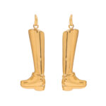 18K Gold Stainless Steel Smooth Boot Charm