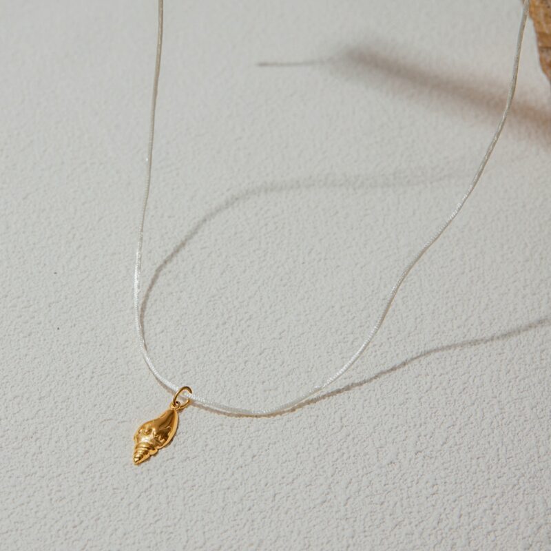 18K Gold Stainless Steel Conch Pendant Body Chain - 100CM Beach Holiday Waist Chain Arm Jewelry for Women - Image 3