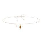18K Gold Stainless Steel Conch Pendant Body Chain - 100CM Beach Holiday Waist Chain Arm Jewelry for Women