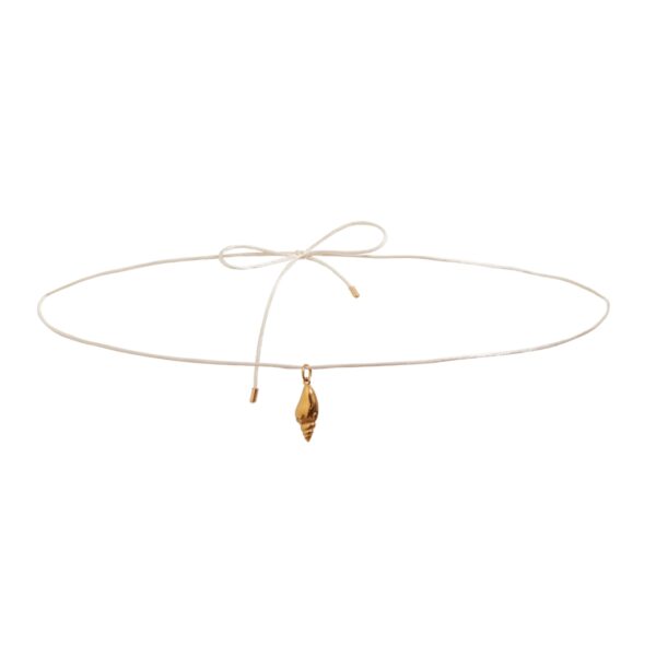 18K Gold Stainless Steel Conch Pendant Body Chain - 100CM Beach Holiday Waist Chain Arm Jewelry for Women