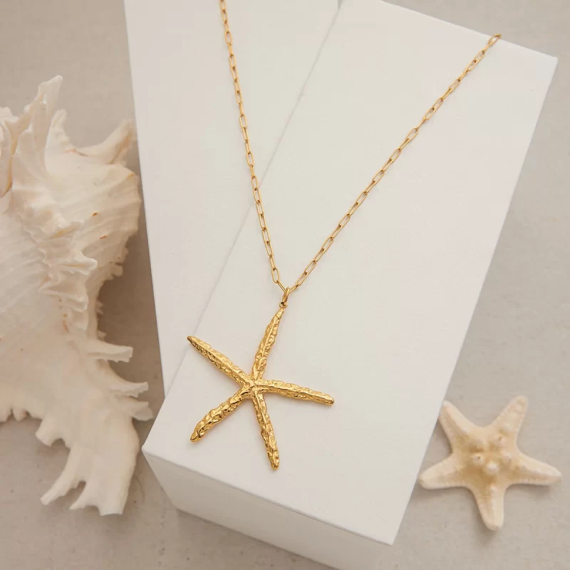 Youthway Oceanic Starfish Pendant Necklace & Earrings Waterproof Summer Beach Fashion Jewelry New For Women - Image 4