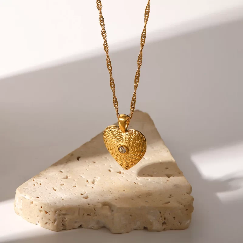 Youthway Stainless Steel Coin Pendant Necklace Autumn/Winter Metal Texture Pendant Waterproof Women's Jewelry - Image 4