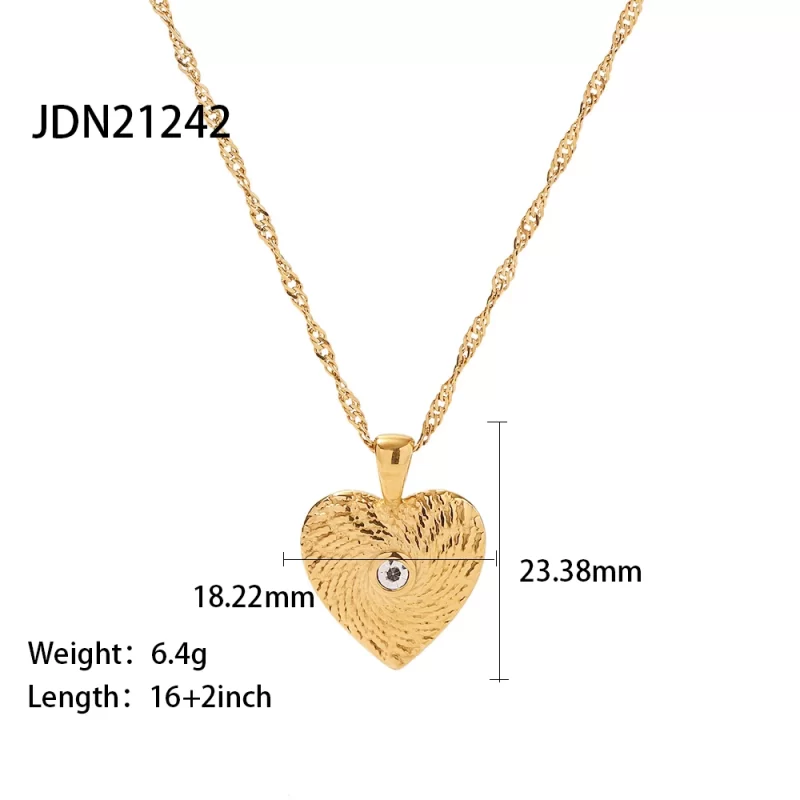 Youthway Stainless Steel Coin Pendant Necklace Autumn/Winter Metal Texture Pendant Waterproof Women's Jewelry - Image 5