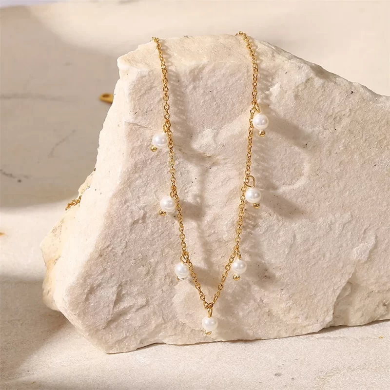 New Pearl Necklace small Pearl fringe pendant For Fashion Woman Jewelry party birthday anniversary Jewelry Girl Gift 2022 - Image 5
