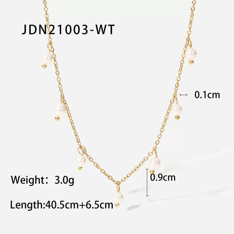 New Pearl Necklace small Pearl fringe pendant For Fashion Woman Jewelry party birthday anniversary Jewelry Girl Gift 2022 - Image 6