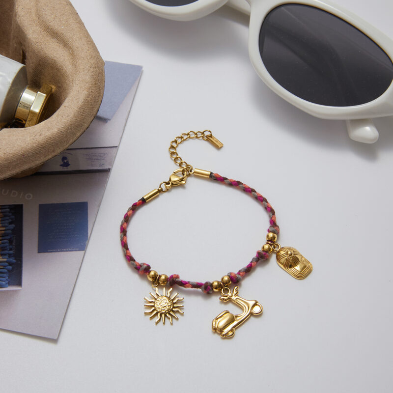 Hot Pink Urban Charm Bracelet - Image 5