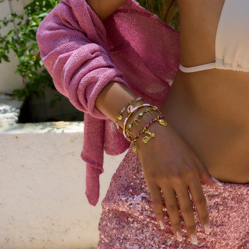Hot Pink Urban Charm Bracelet - Image 2