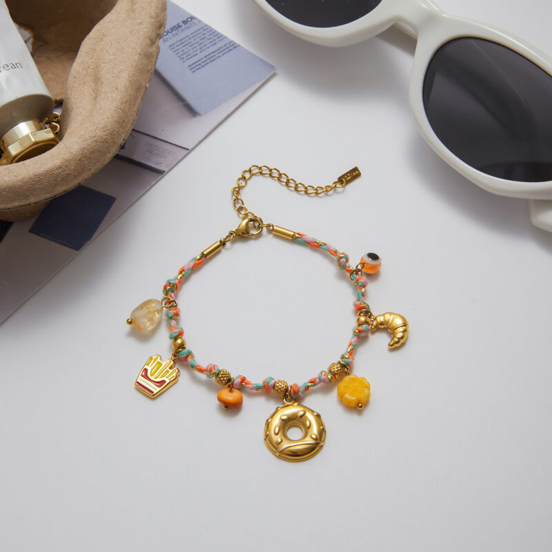 Orange Charm Foodie Bracelet - Image 5