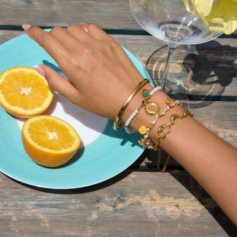 Orange Charm Foodie Bracelet - Image 3
