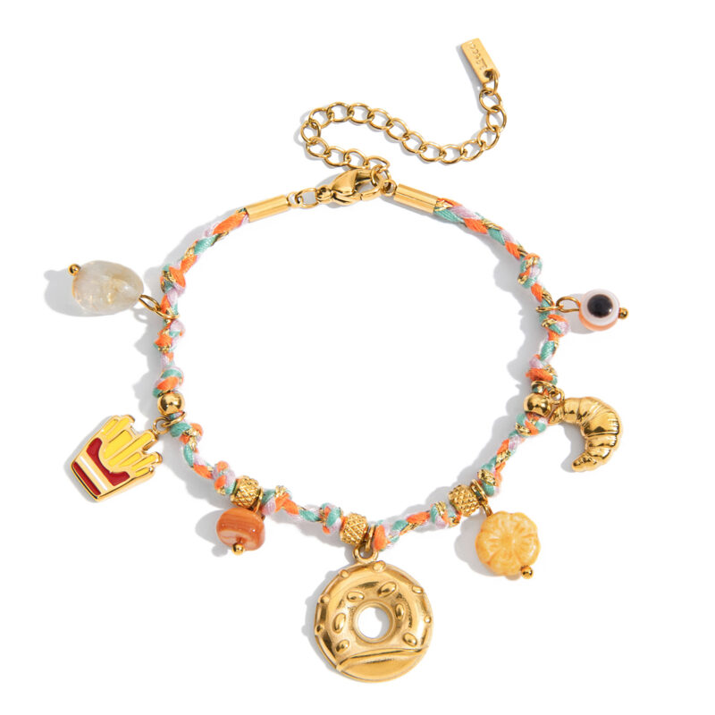 Orange Charm Foodie Bracelet