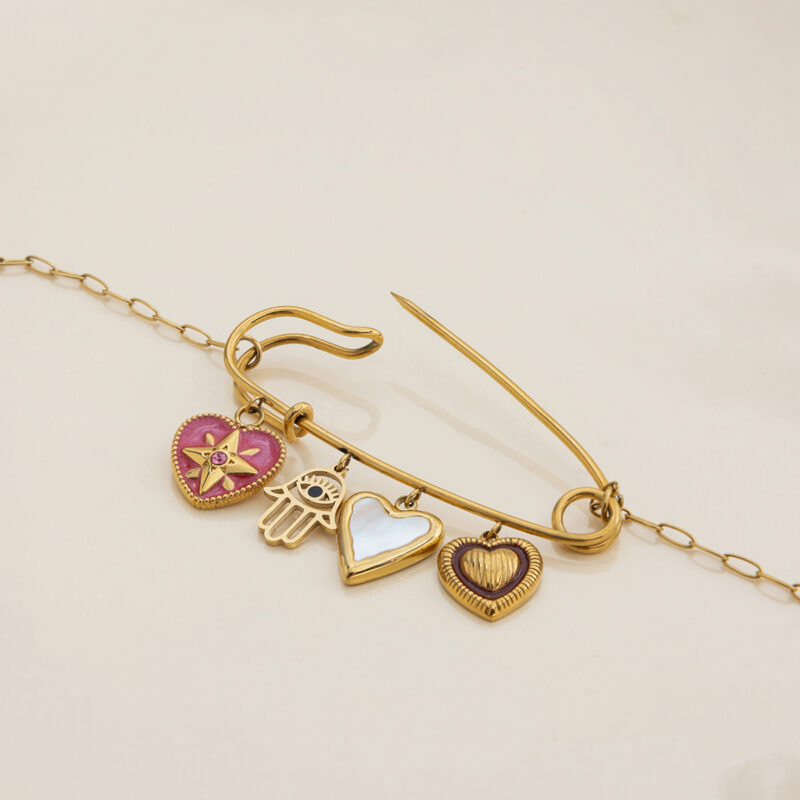 Talisman Layered Charm Necklace - Image 5