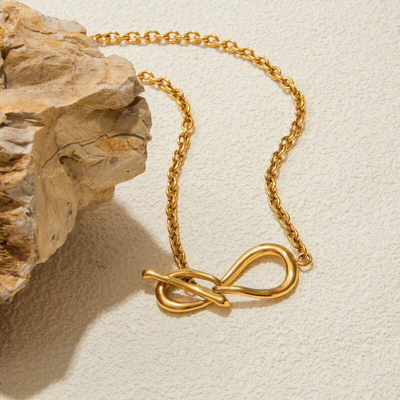 Rope Wrapped Ot Clasp Statement Necklace - Image 3